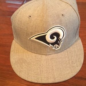 LA Rams Fitted Heather Grey Hat